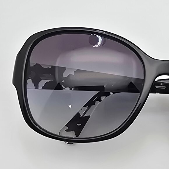 Coach HC8166 L154 Black Mosaic Frame Grey Gradient Lens Cat Eye Sunglasses 58mm main image 9
